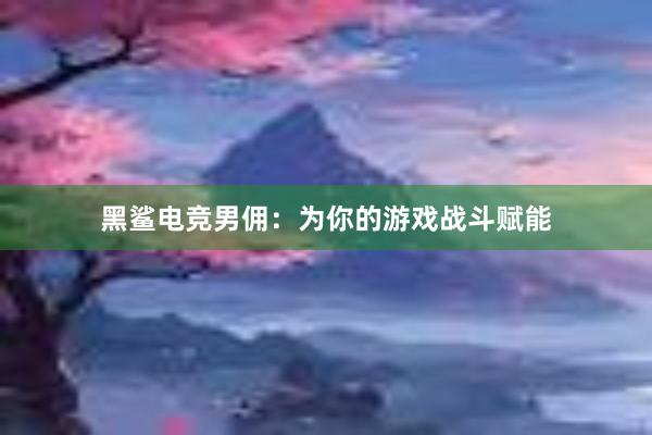 黑鲨电竞男佣：为你的游戏战斗赋能